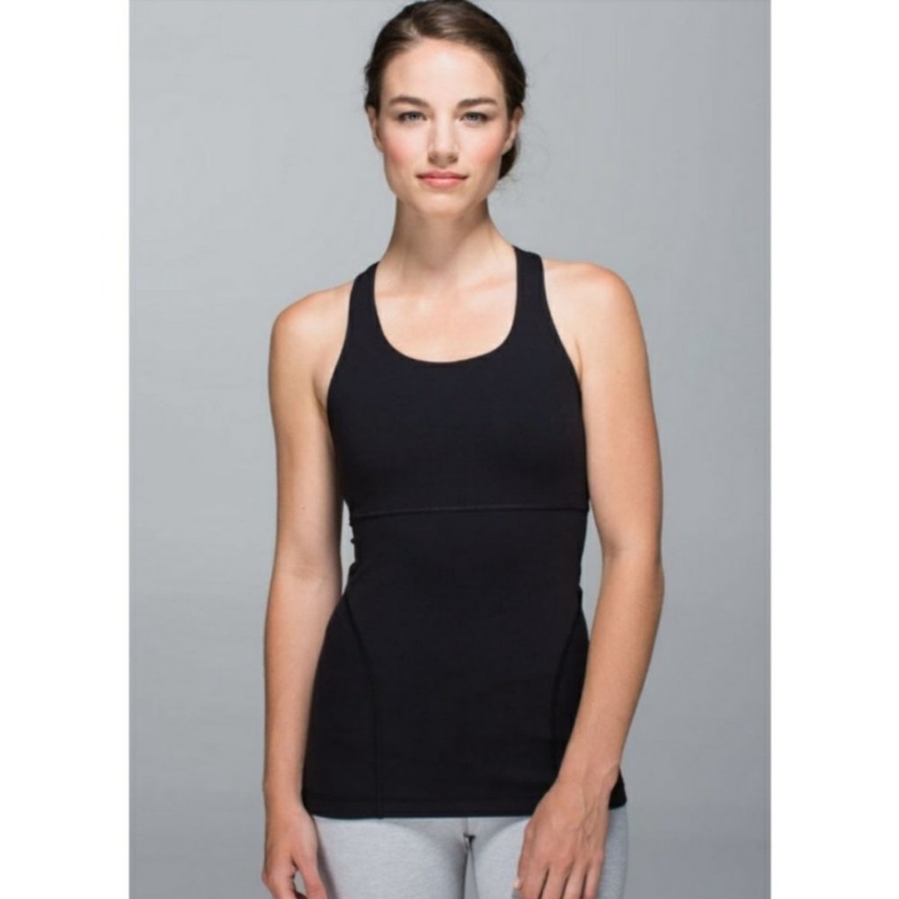 LULULEMON Power Up Tank II in BLACK Size 4